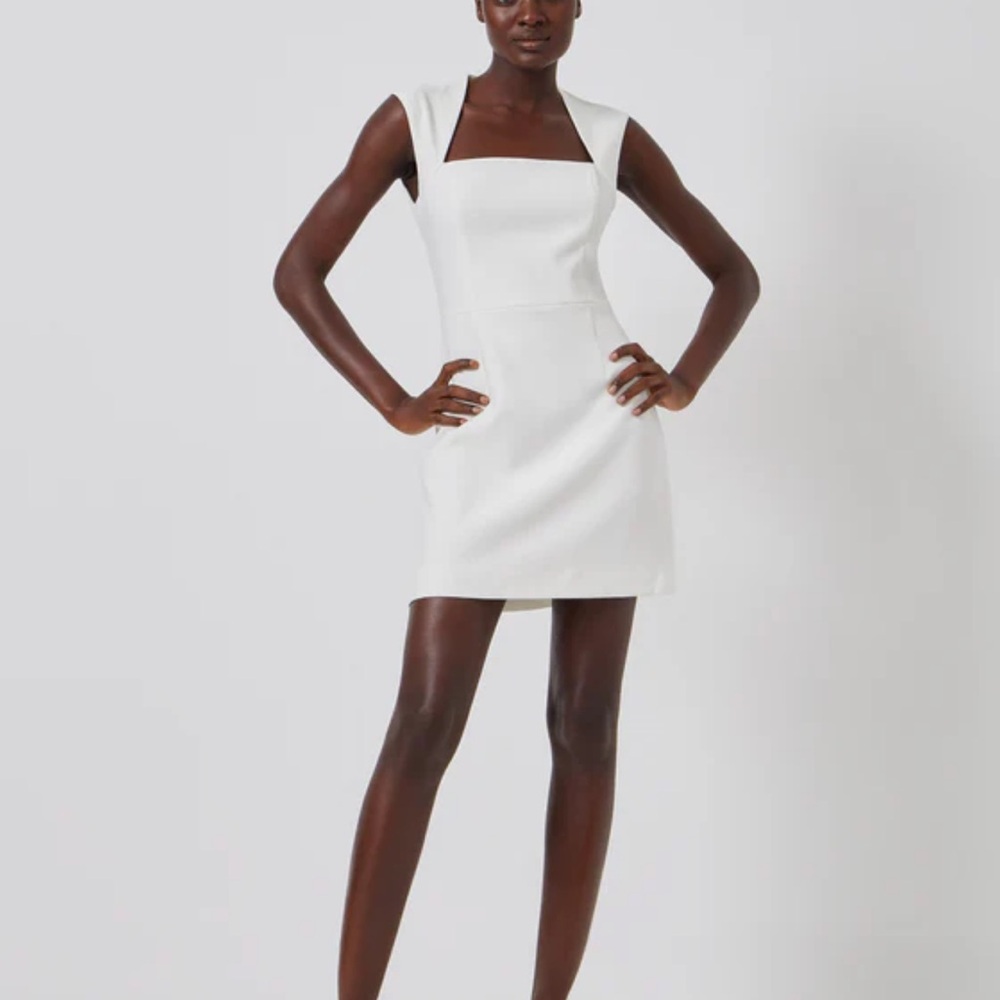 French Connection Whisper Ruth Square Neck Dress